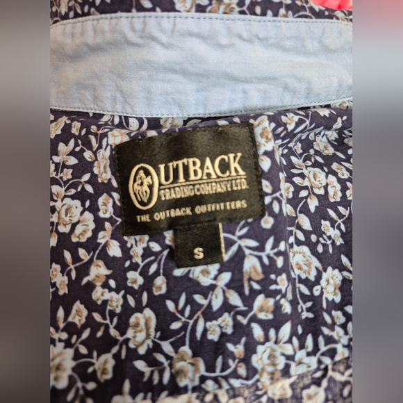 Pretty Floral Cotton Blouse Western Stampede Rodeo - Picture 8 of 8